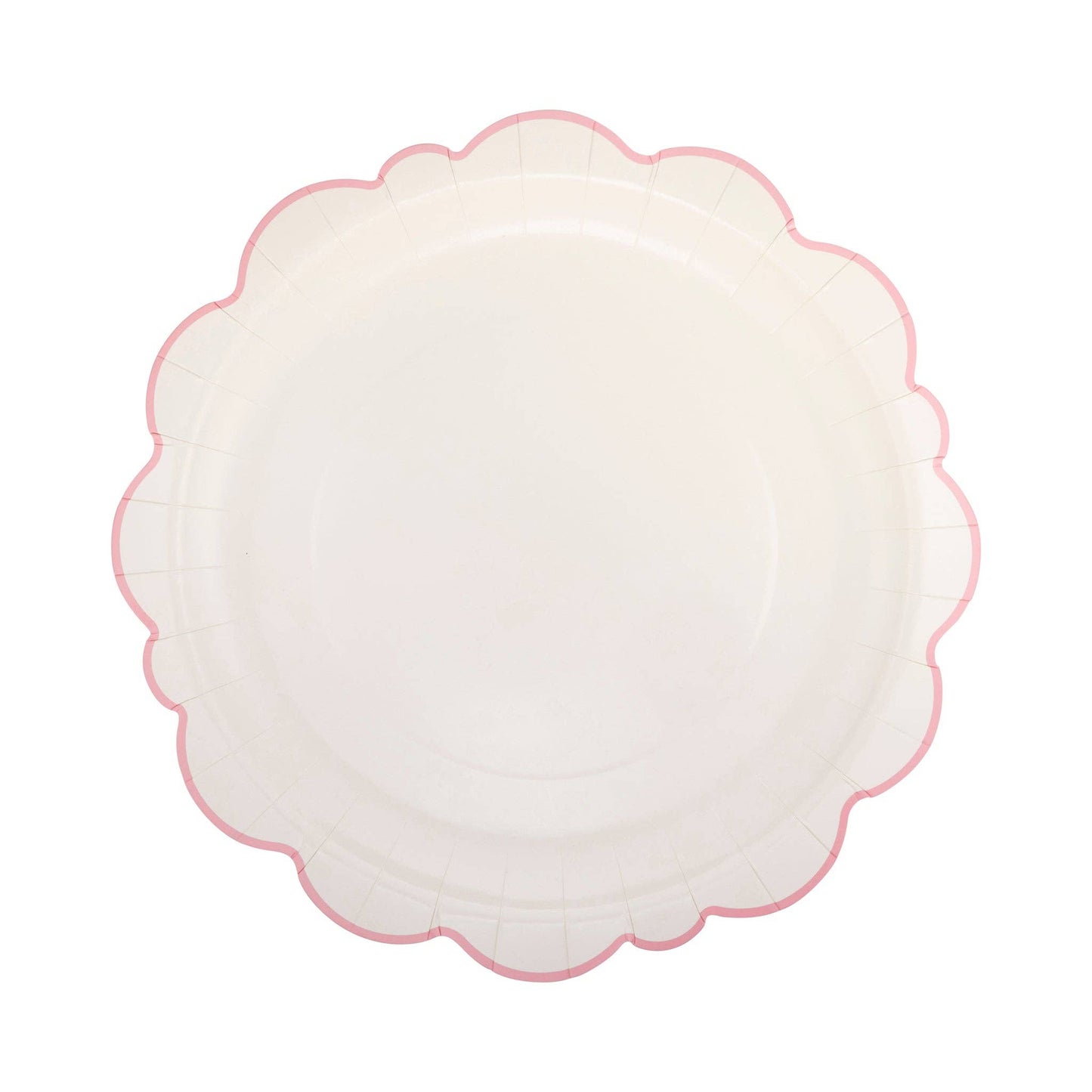 Pembroke Pink Edge Scallop Plates