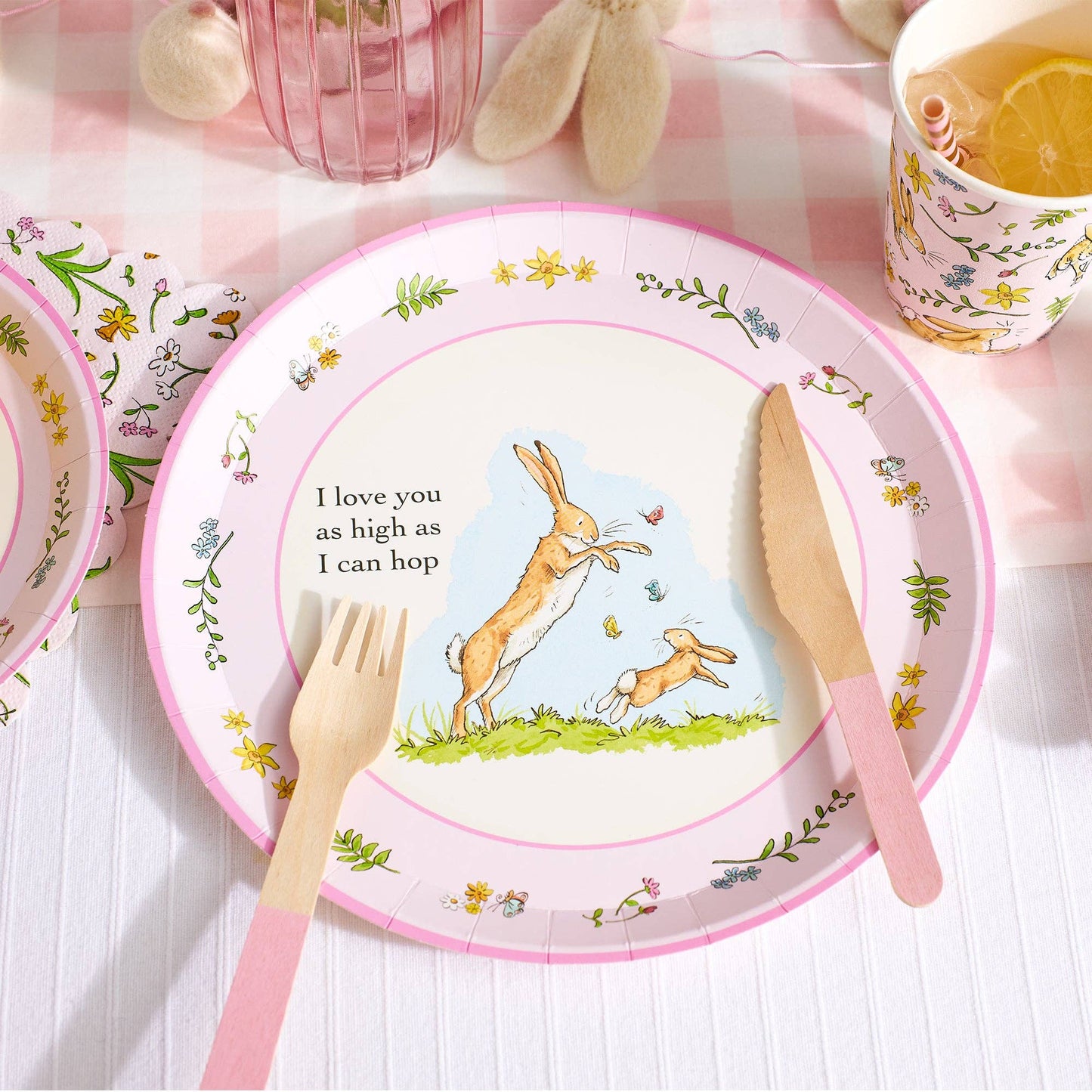 Guess How Much I Love You Pink Small Plates