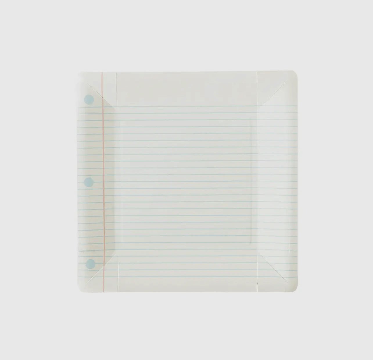 Notebook Paper Plates