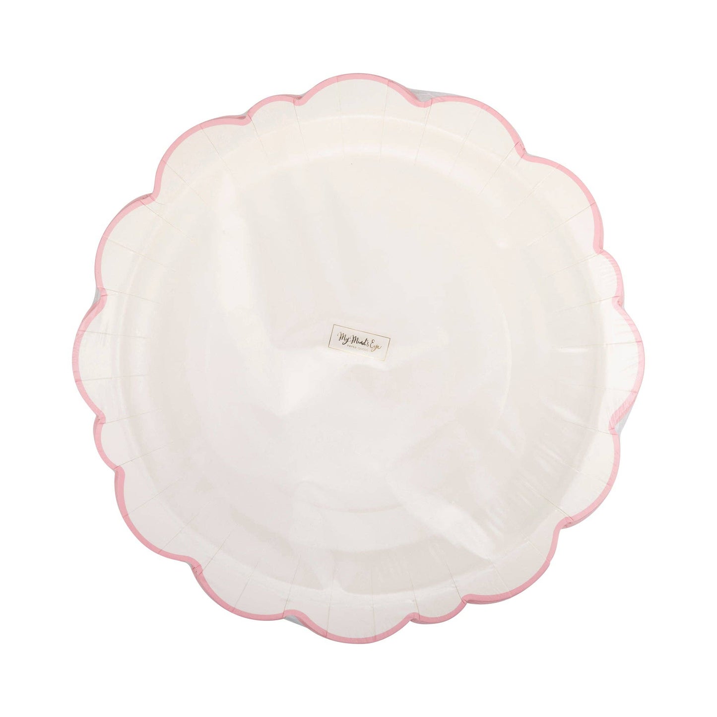 Pembroke Pink Edge Scallop Plates