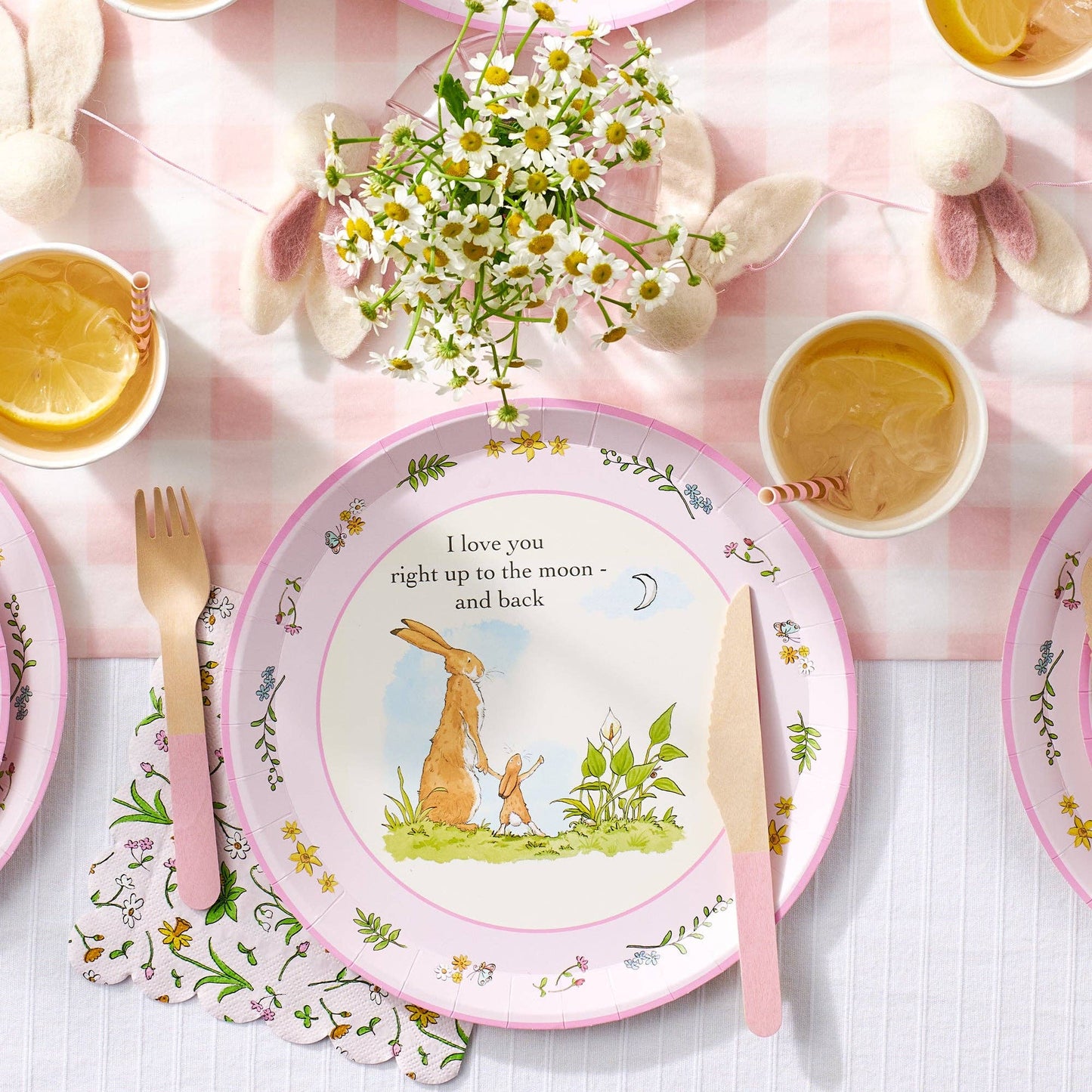 Guess How Much I Love You Pink 9.25" Plates