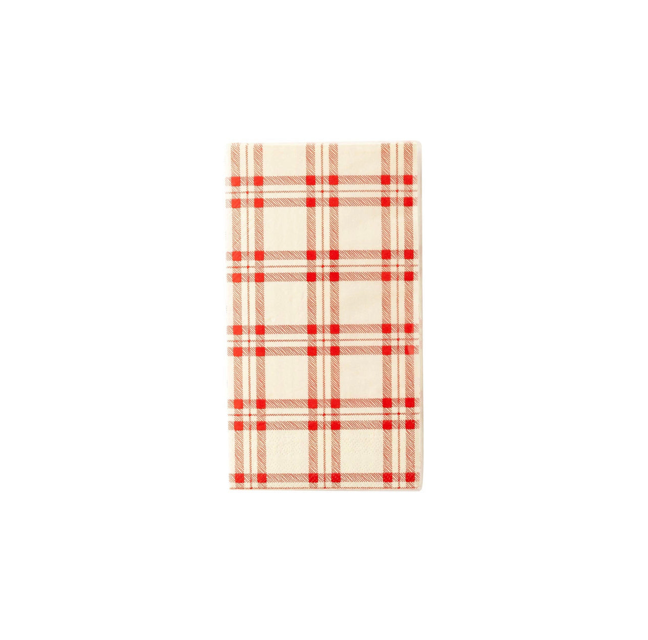 Red Plaid Dinner Napkin