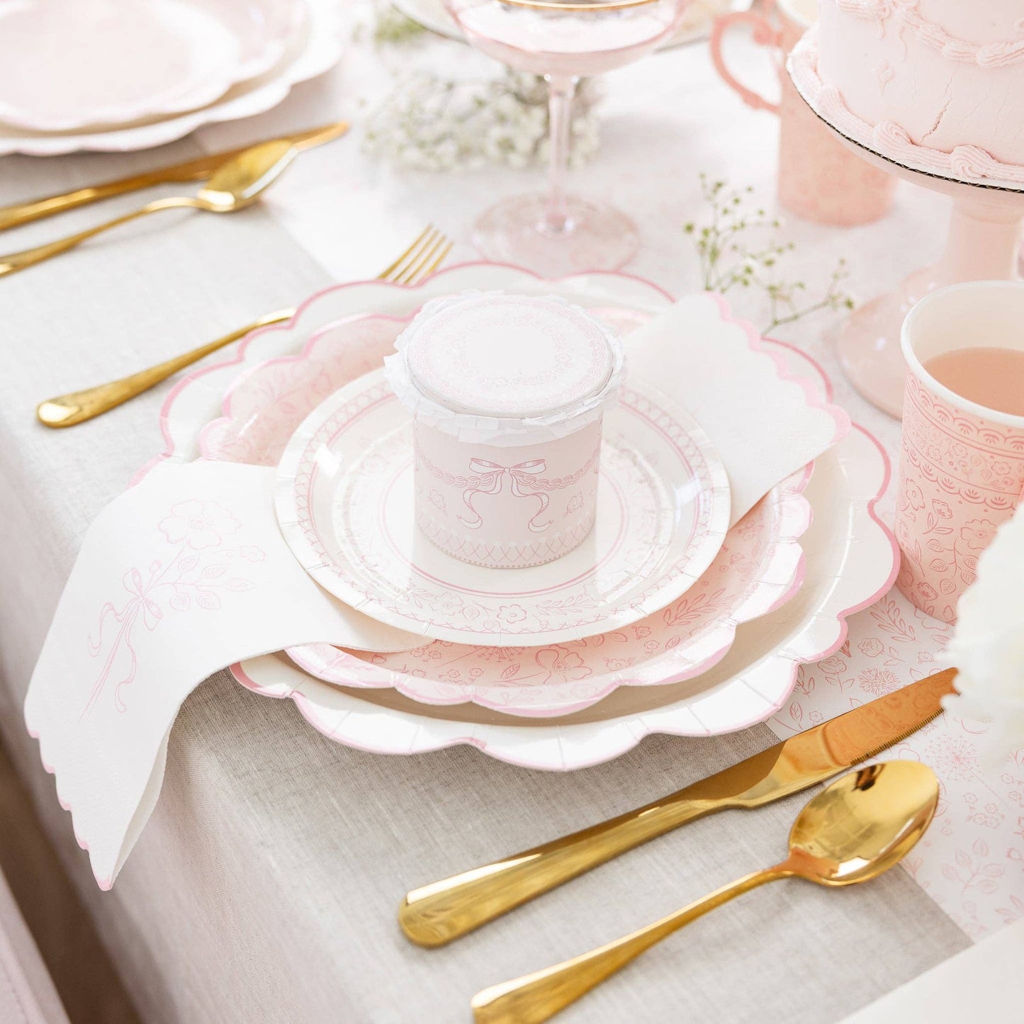 Pembroke Small Pink Floral Plates