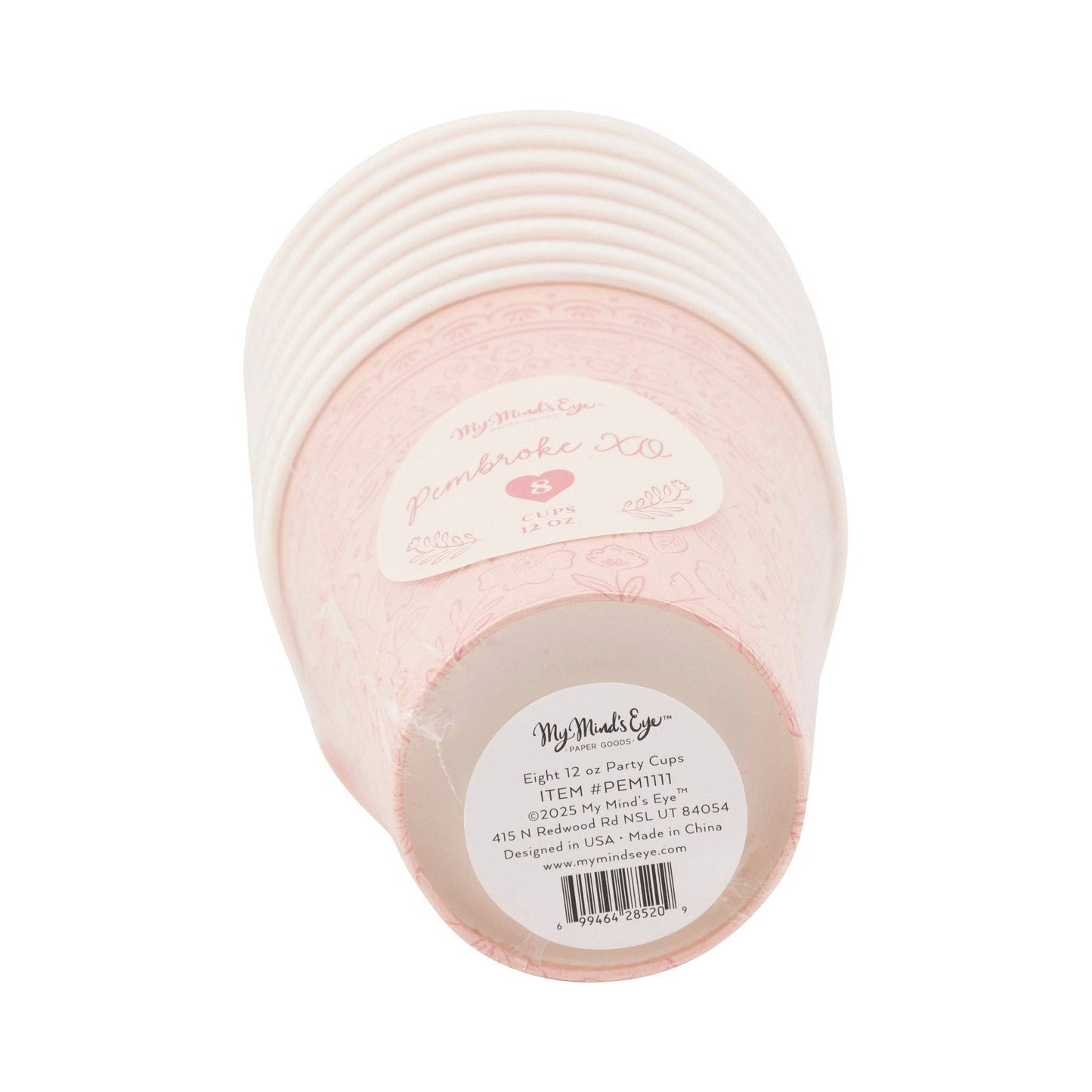 Pink Pembroke Party Cups