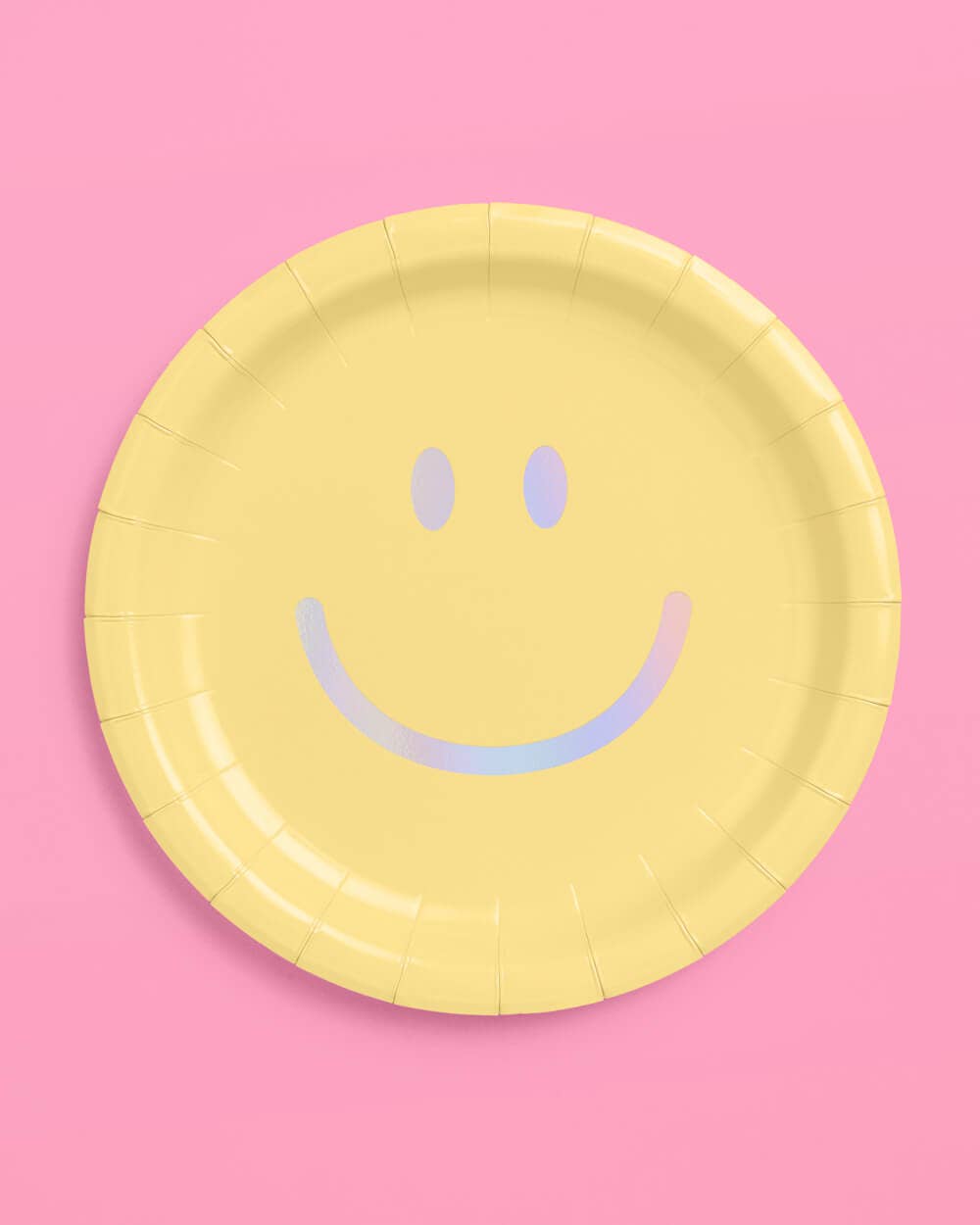 Smiley Pastel Paper Plates