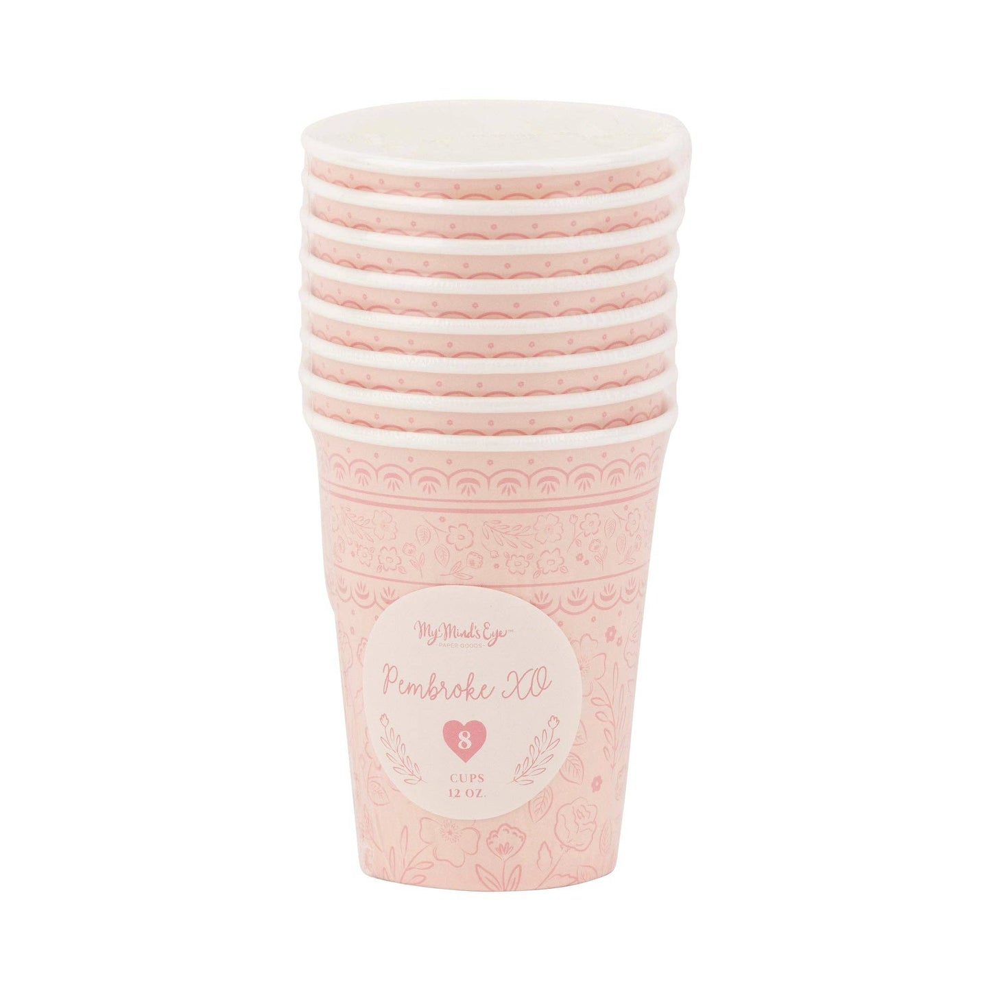 Pink Pembroke Party Cups