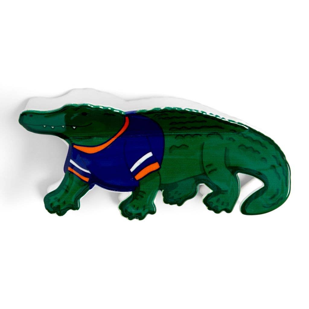 Gator Football Game Day Claw Hair Clip