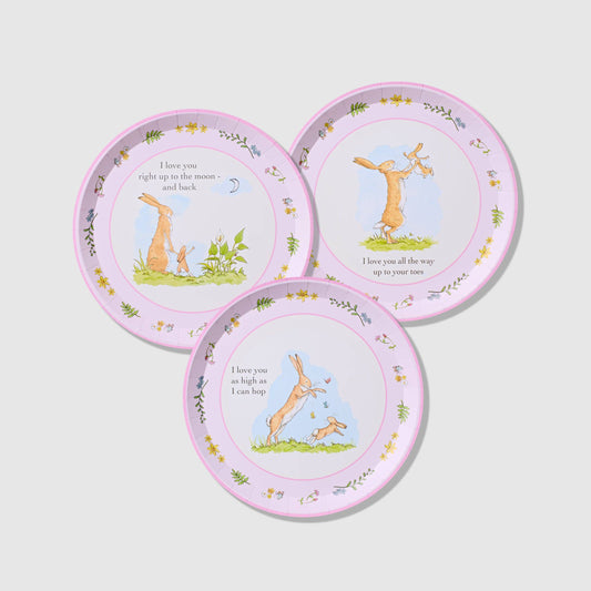 Guess How Much I Love You Pink 9.25" Plates
