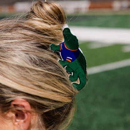 Gator Football Game Day Claw Hair Clip