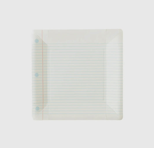 Notebook Paper Plates