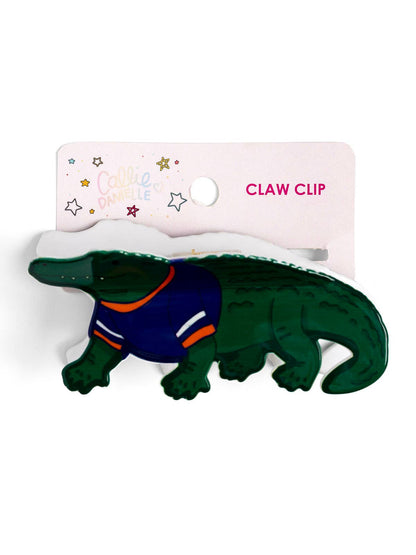 Gator Football Game Day Claw Hair Clip