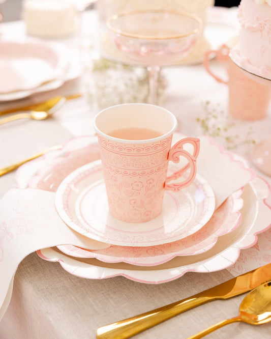 Pink Pembroke Party Cups