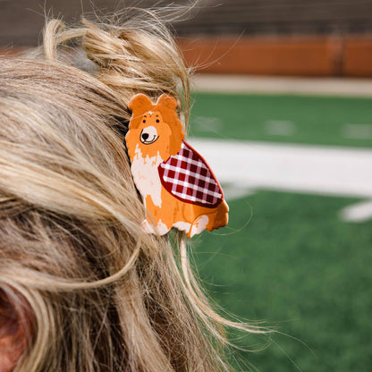 College Station Football Game Day Claw Hair Clip