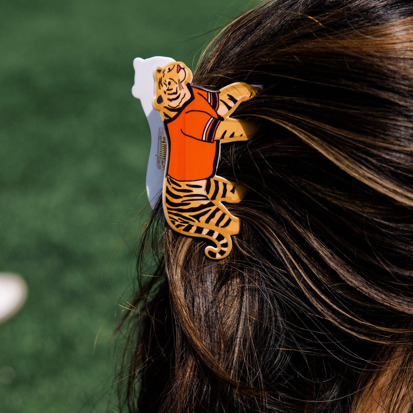 Auburn Football Game Day Claw Hair Clip