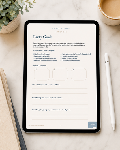 The Celebration Companion | Birthday Edition - DOWNLOAD