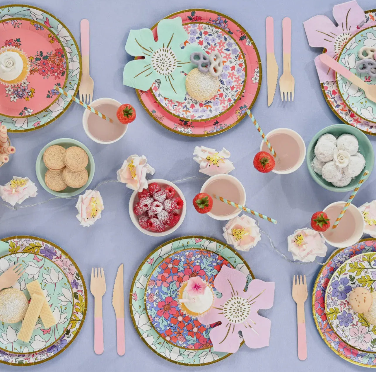 Floral plates