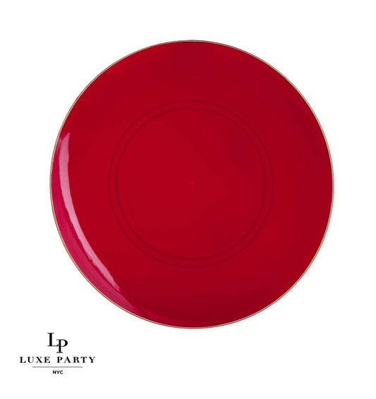 Red/Gold Appetizer Plates