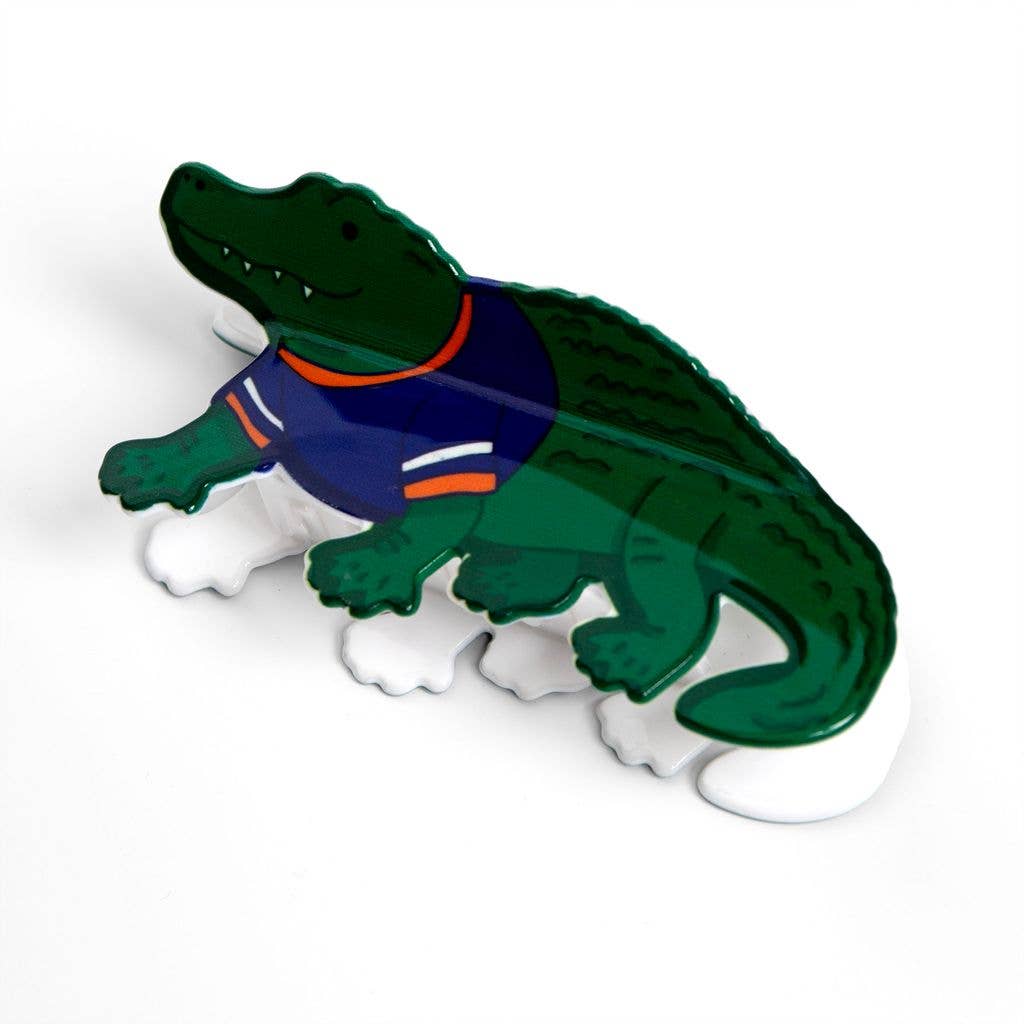 Gator Football Game Day Claw Hair Clip