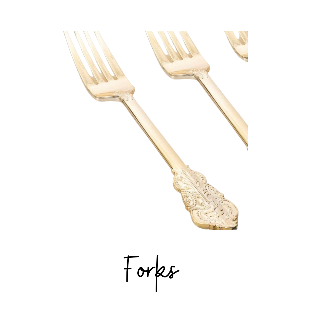 gold cutlery